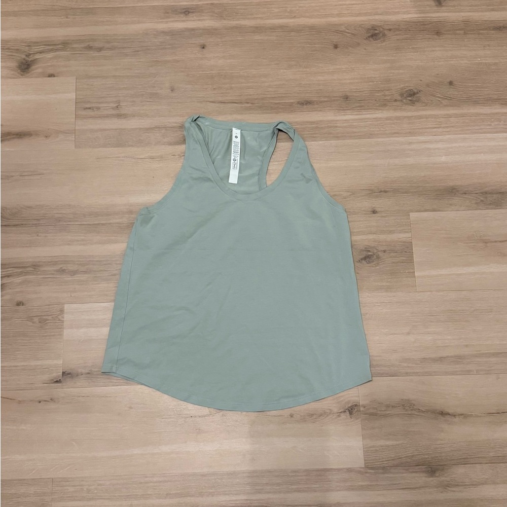 Lululemon love tank top in fog green